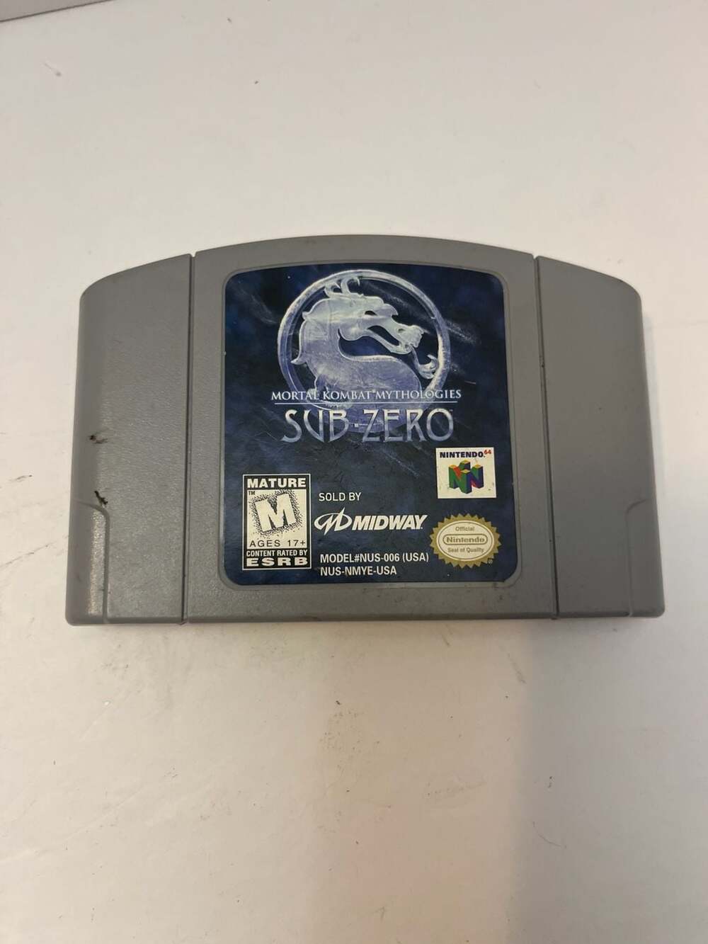 Mortal Kombat Mythologies Sub-Zero Nintendo 64 N64 Game Cartridge